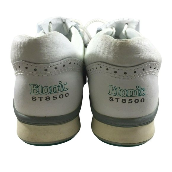 Etonic Golf Shoes ST 8500 Womens 7.5 M Kiltie Fringe White Green Teal - Picture 7 of 12